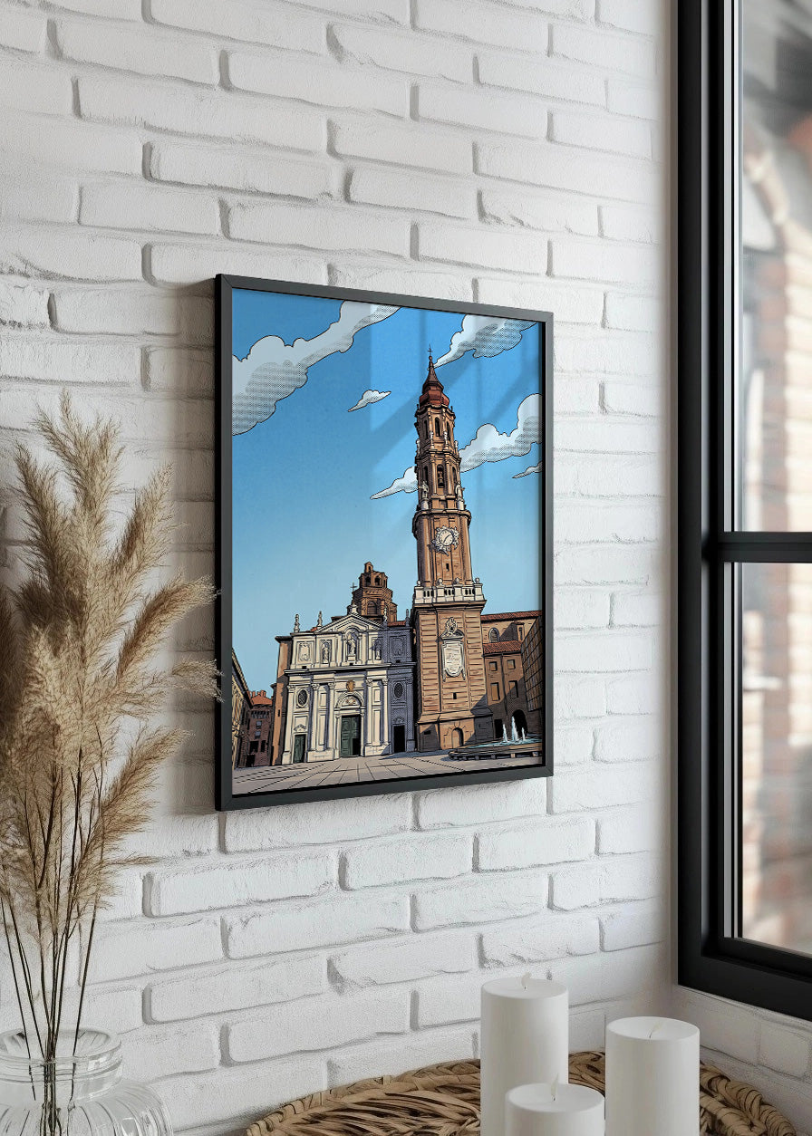 Cuadro La Seo Catedral del Salvador - Cómic