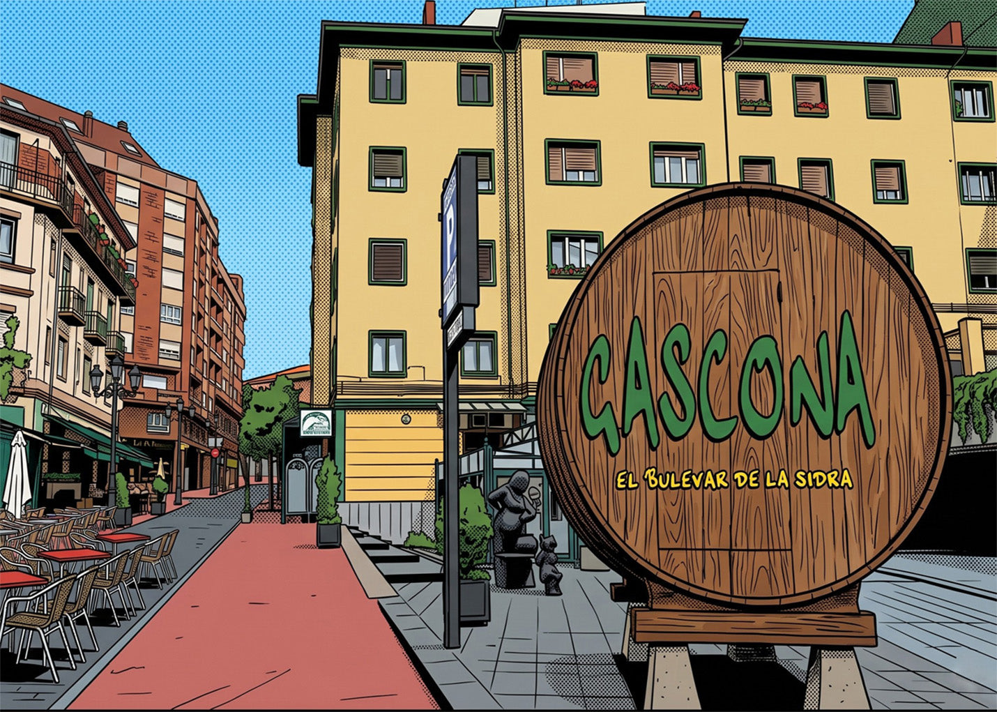 Cuadro La calle de la Gascona - Cómic
