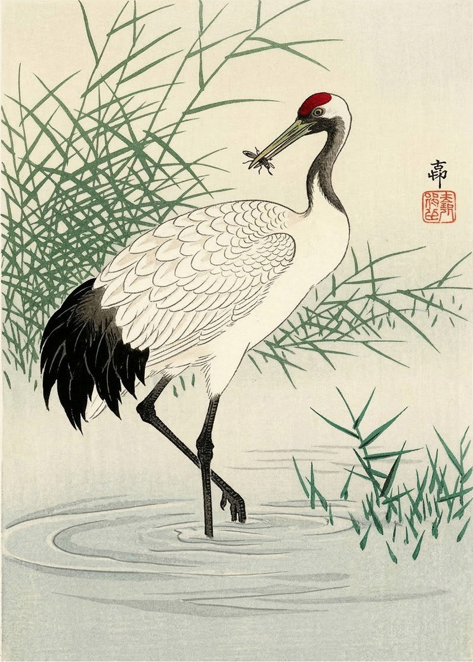Cuadro La garza japonesa