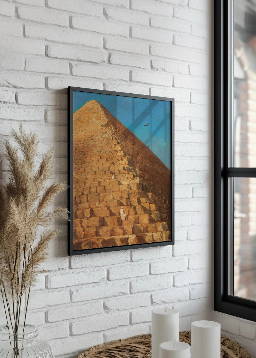 Cuadro La gran pirámide de Giza (Adrien Dauzats)