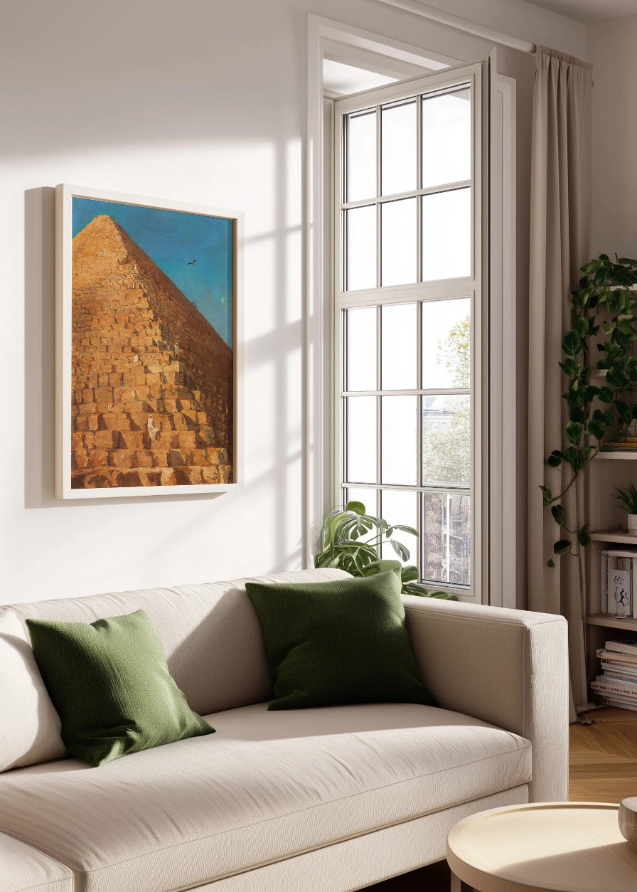 Cuadro La gran pirámide de Giza (Adrien Dauzats)
