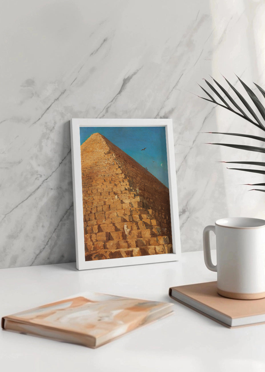 Cuadro La gran pirámide de Giza (Adrien Dauzats)