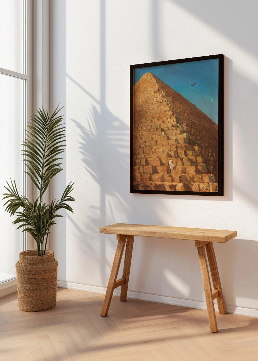 Cuadro La gran pirámide de Giza (Adrien Dauzats)
