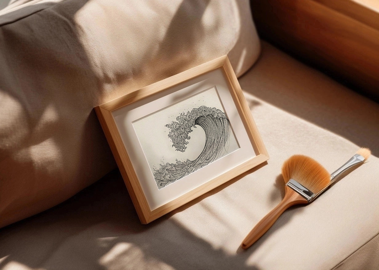 Cuadro La ola de tinta