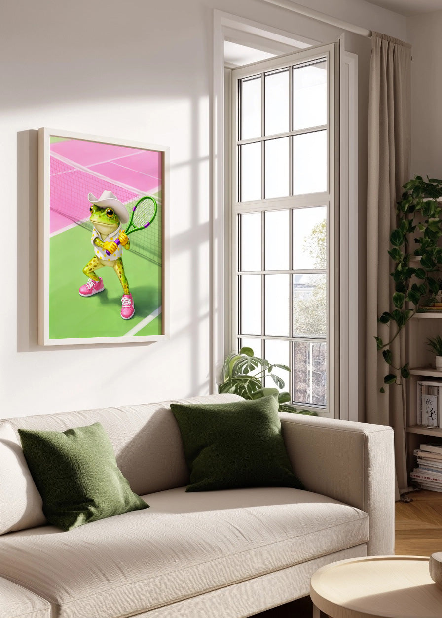Cuadro La rana tenista