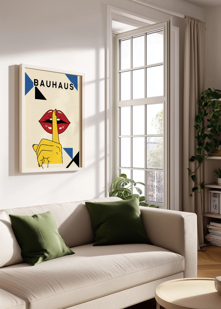 Cuadro Labios Bauhaus
