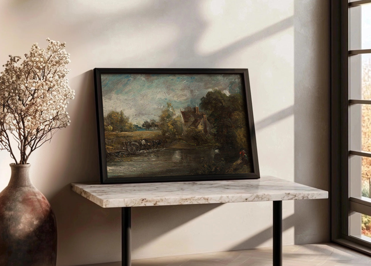 Cuadro ​La cabaña de Willy Lott (John Constable)