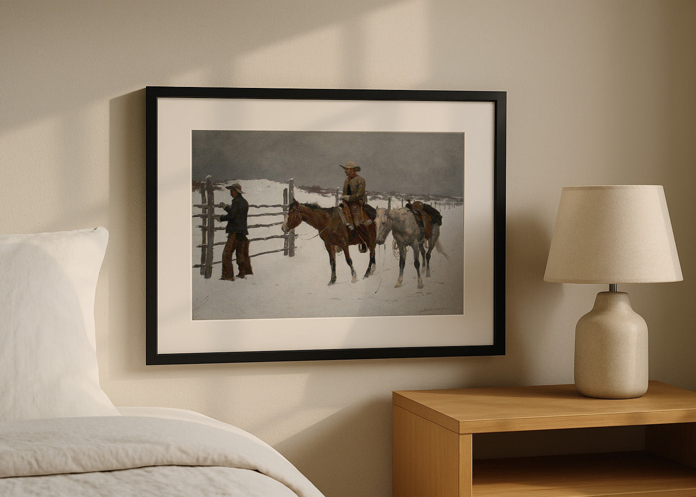 Cuadro ​La caída del vaquero (Frederic Remington)