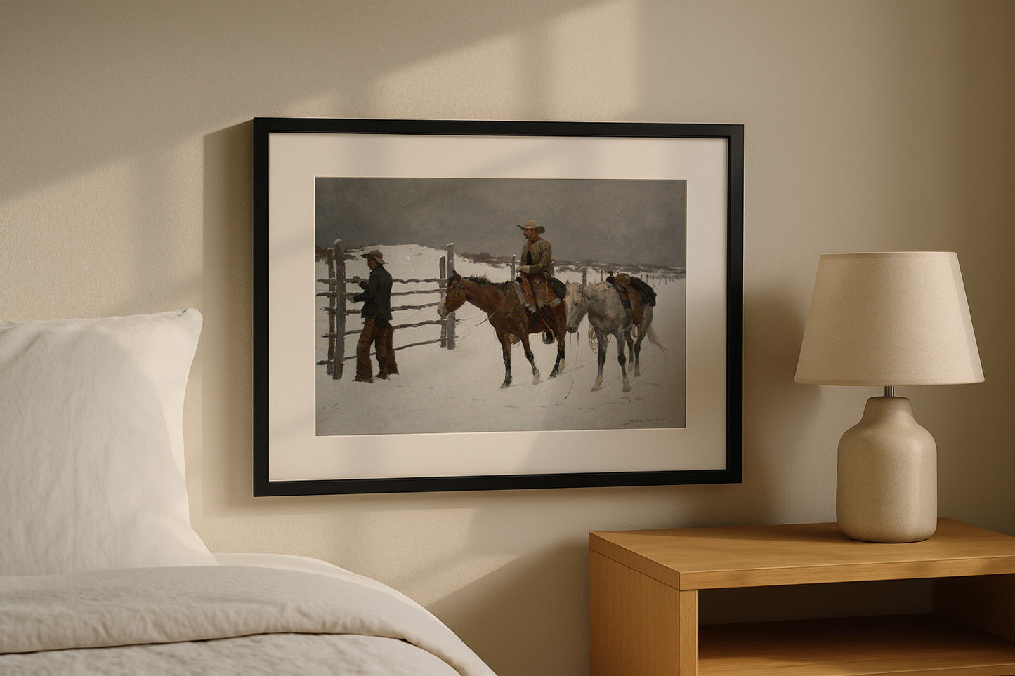 Cuadro de ​La caída del vaquero (Frederic Remington) - Fine Artic