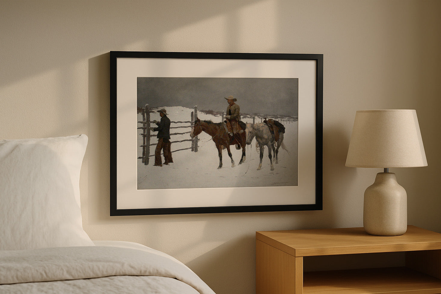 Cuadro de ​La caída del vaquero (Frederic Remington) - Fine Artic