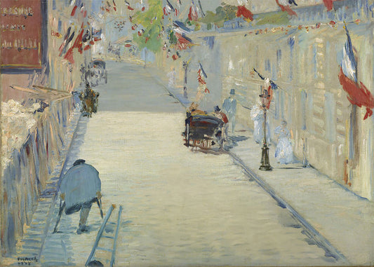 La calle Mosnier con banderas (Edouard Manet)