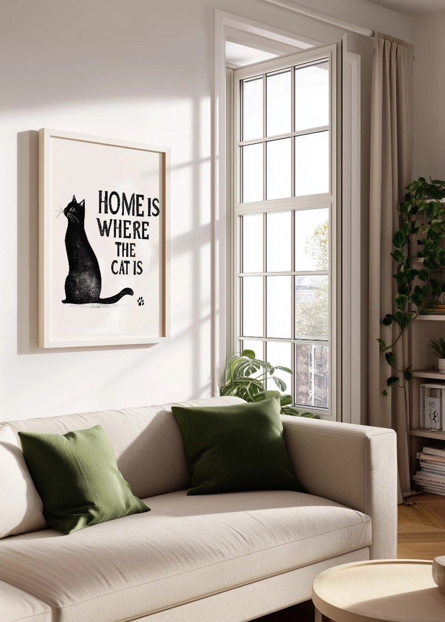 Cuadro ​La casa es donde están los gatos