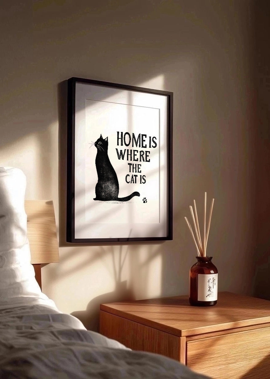 Cuadro ​La casa es donde están los gatos