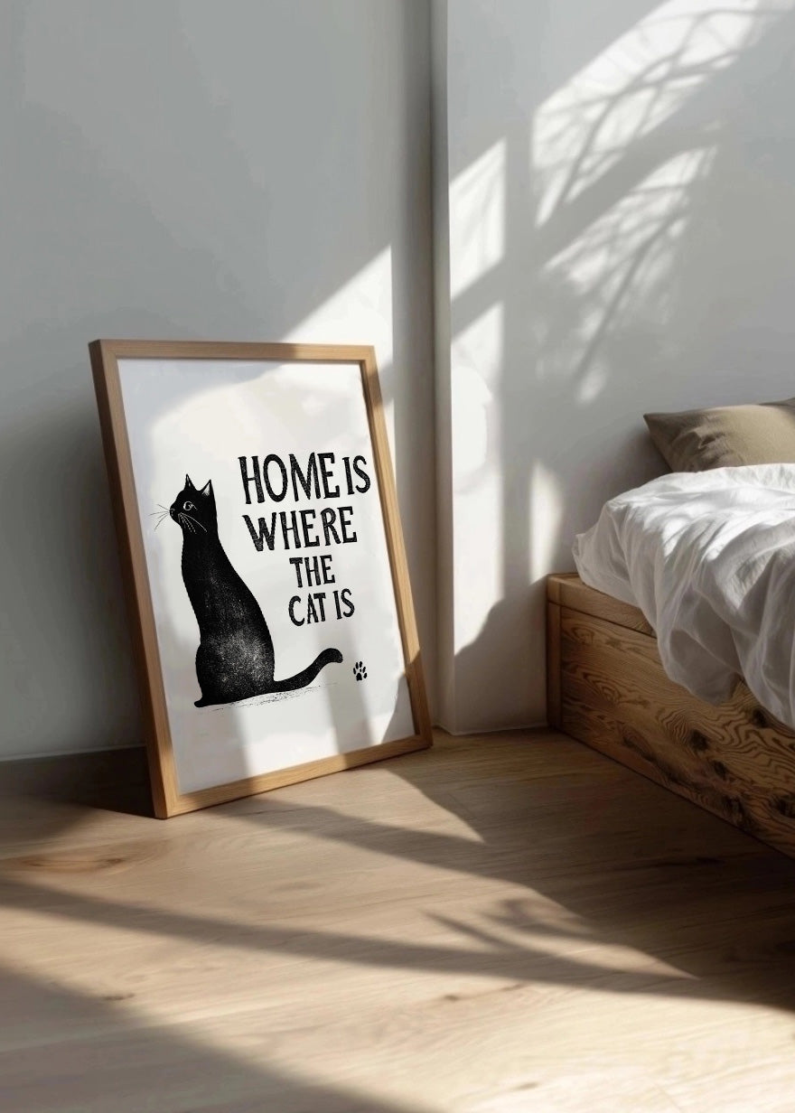 Cuadro ​La casa es donde están los gatos