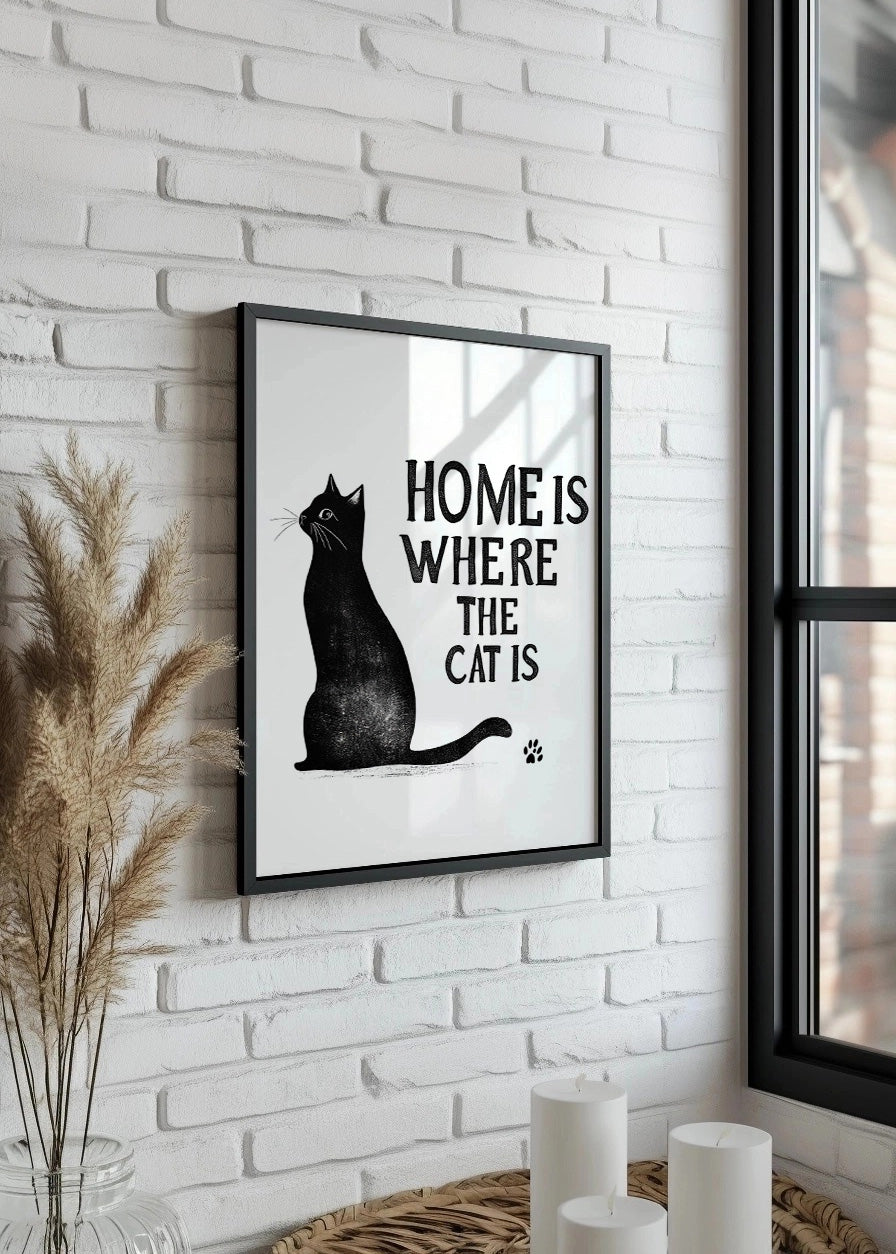 Cuadro ​La casa es donde están los gatos