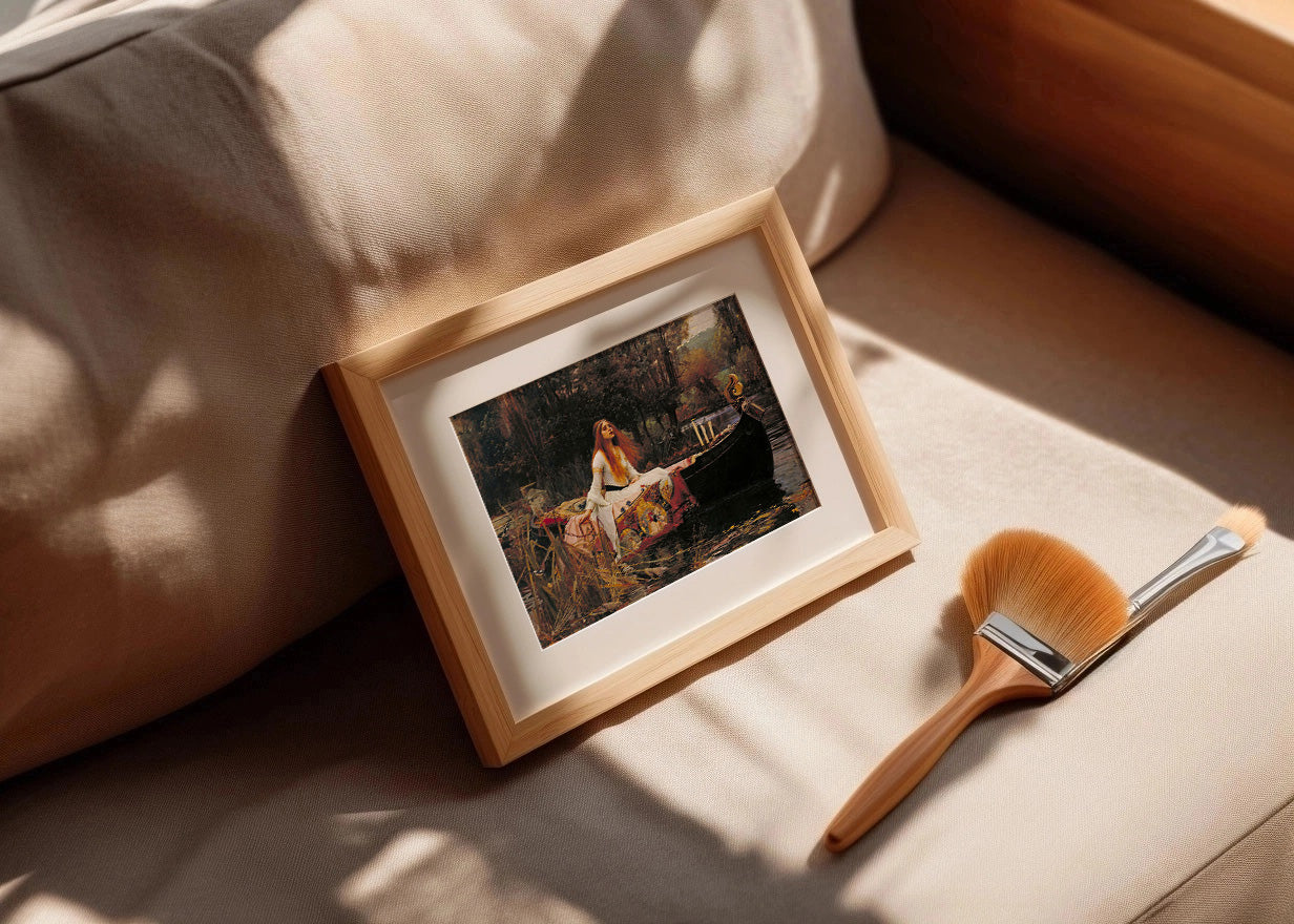 Cuadro ​La dama de Shalott 1888 (Waterhouse)