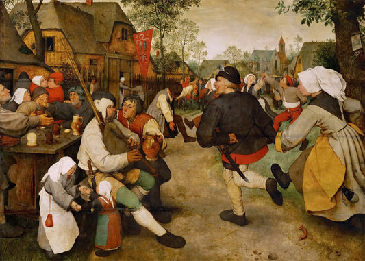 Cuadro ​La danza campesina (Pieter Brueghel el Viejo)