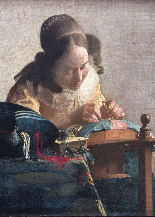 Cuadro ​La encajera (Johannes Vermeer)