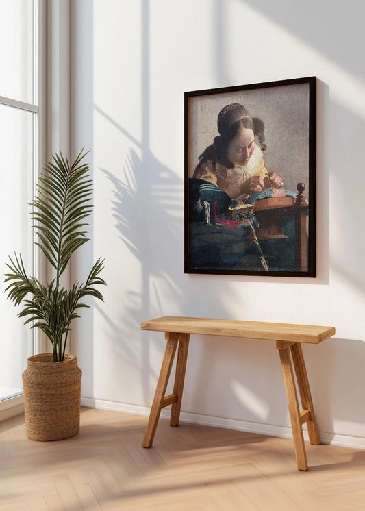 Cuadro ​La encajera (Johannes Vermeer)
