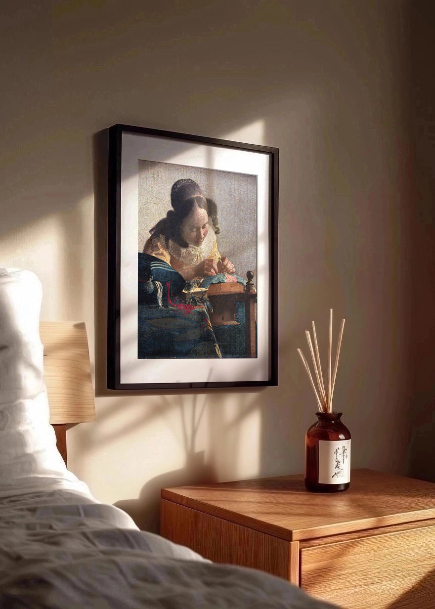 Cuadro ​La encajera (Johannes Vermeer)