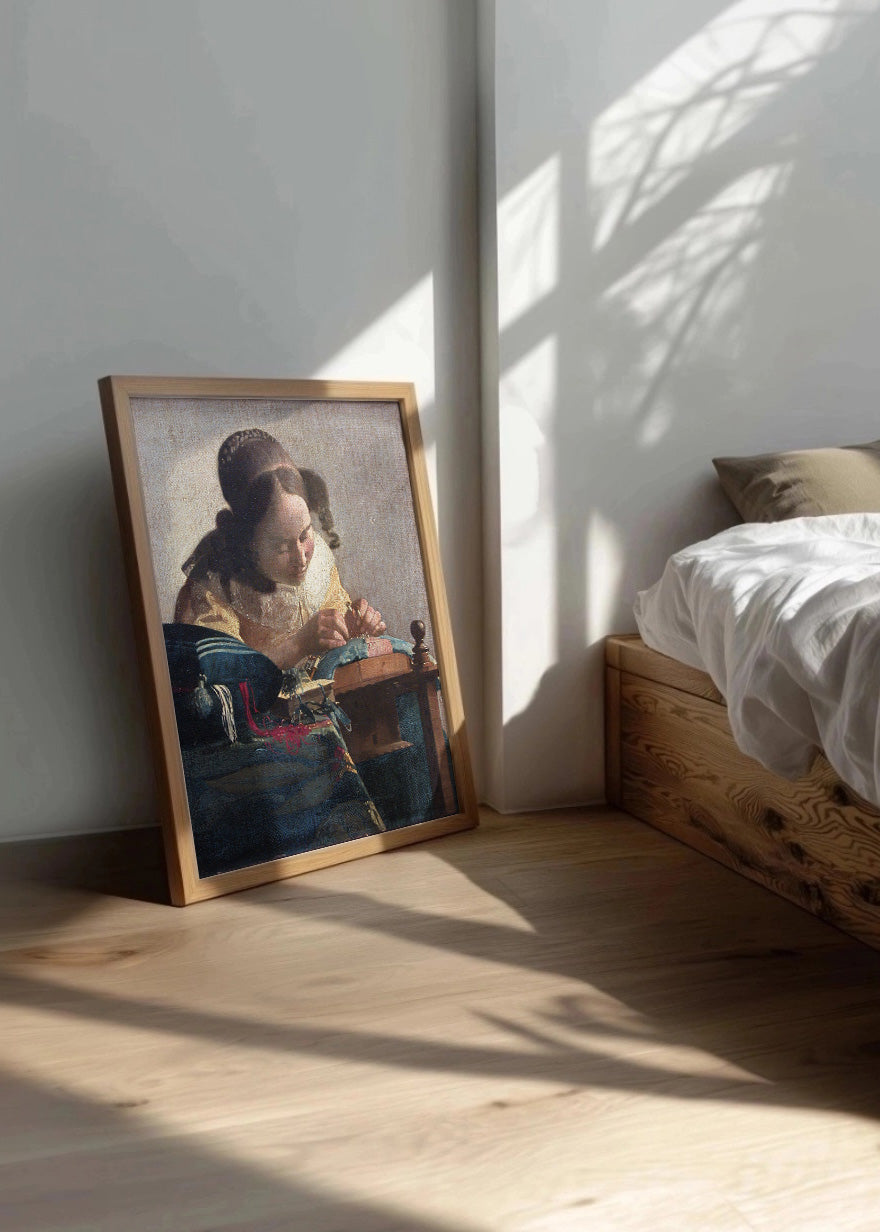 Cuadro ​La encajera (Johannes Vermeer)