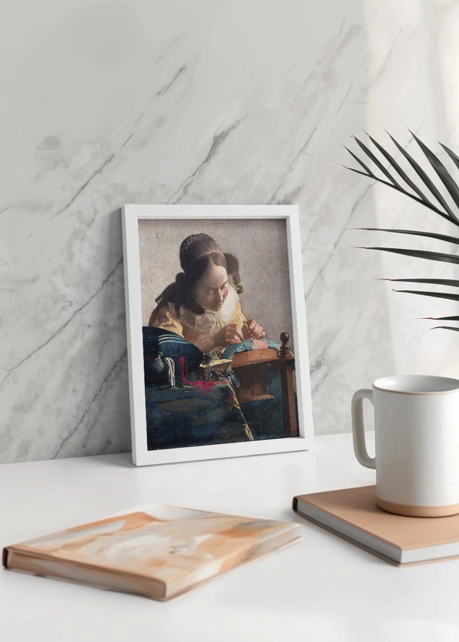 Cuadro ​La encajera (Johannes Vermeer)