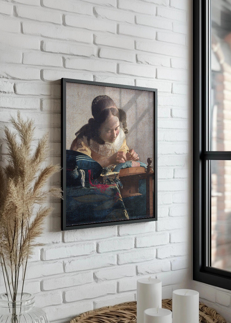 Cuadro ​La encajera (Johannes Vermeer)