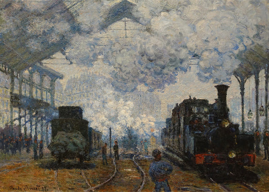 Cuadro ​La estación Saint Lazare, llegada de un tren (Claude Monet)