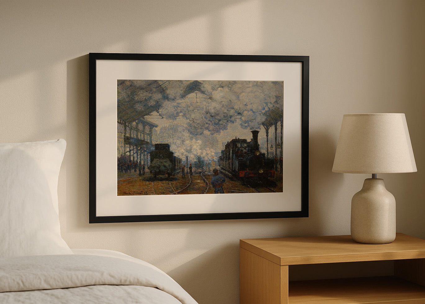 Cuadro ​La estación Saint Lazare, llegada de un tren (Claude Monet)