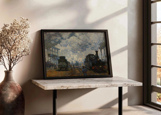 Cuadro ​La estación Saint Lazare, llegada de un tren (Claude Monet)