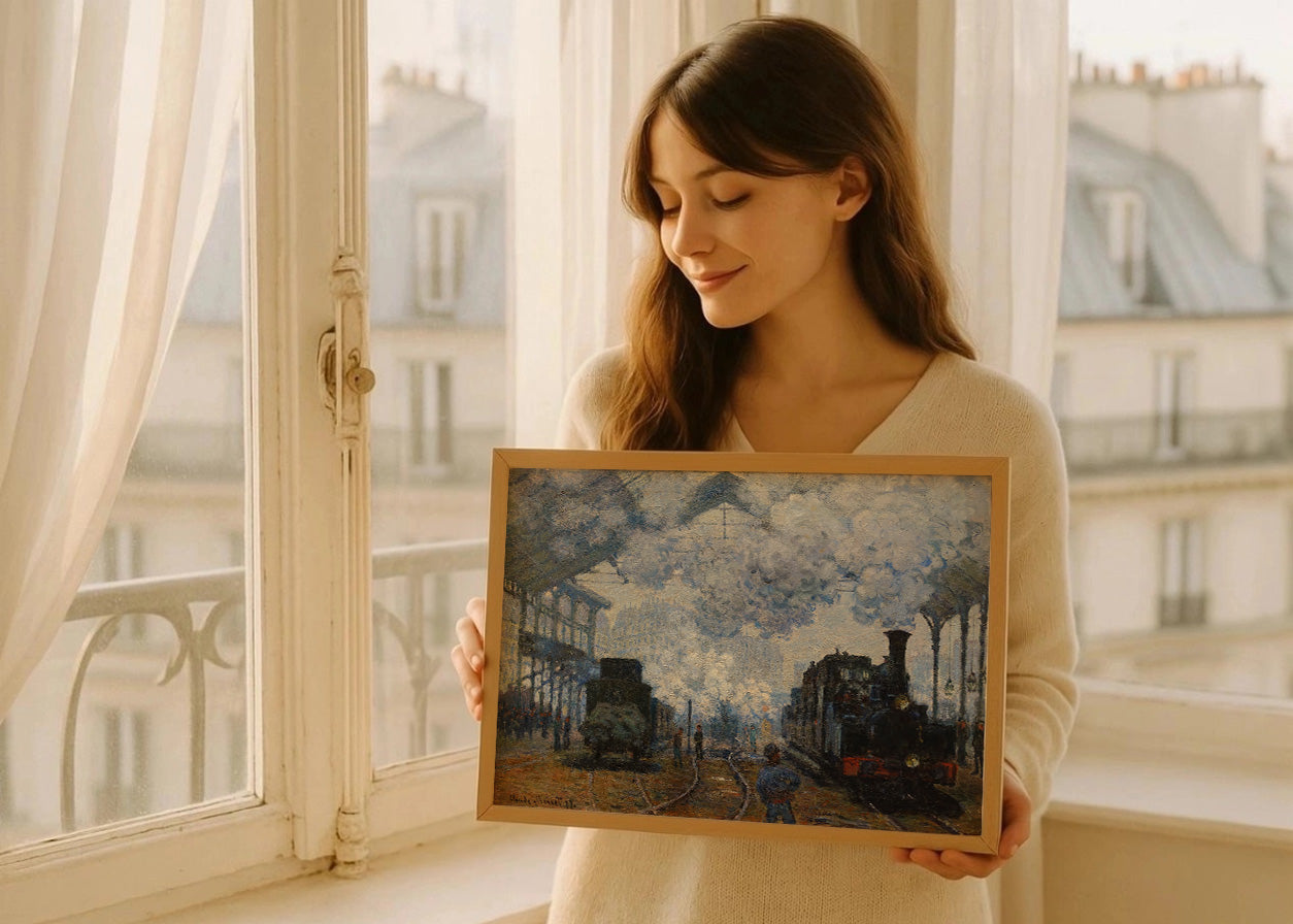 Cuadro ​La estación Saint Lazare, llegada de un tren (Claude Monet)