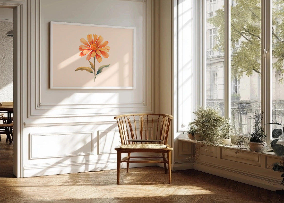 Cuadro ​La flor pastel