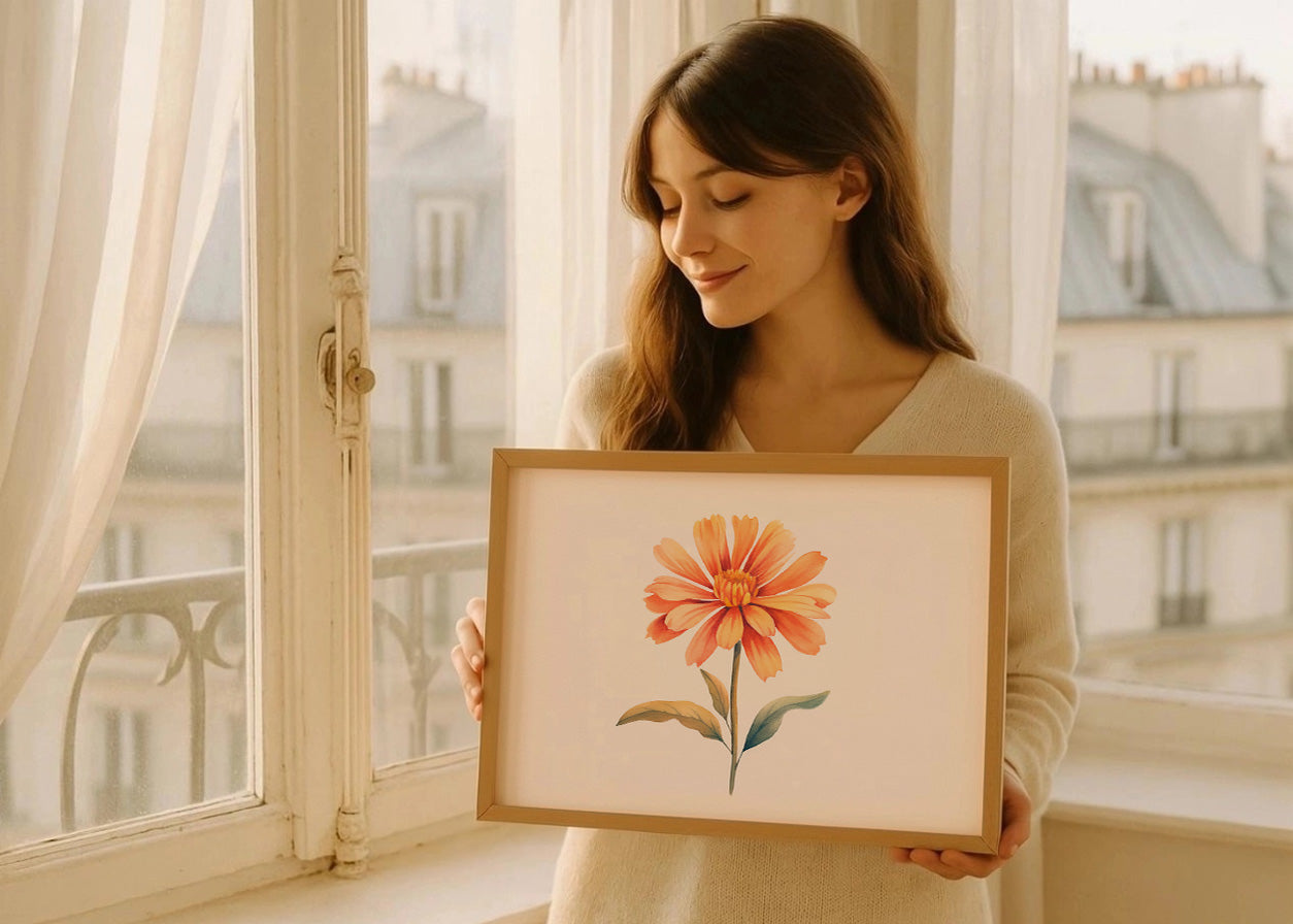 Cuadro ​La flor pastel
