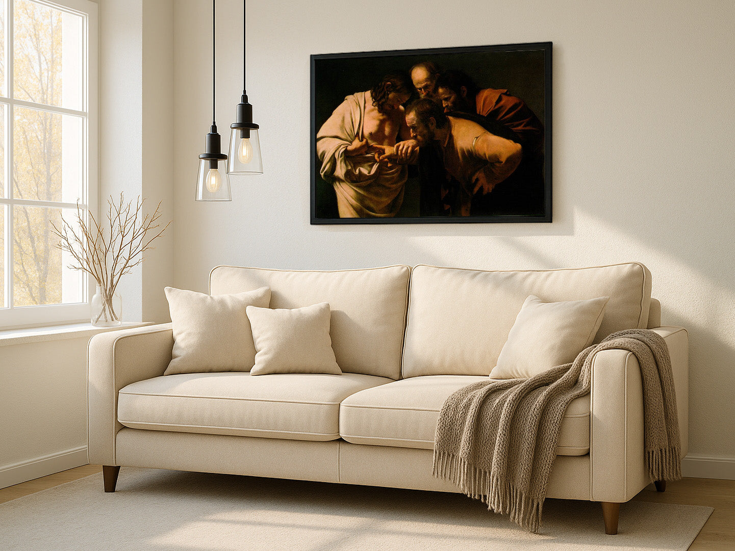 Cuadro de ​La incredulidad de Santo Tomás (Caravaggio) - Fine Artic
