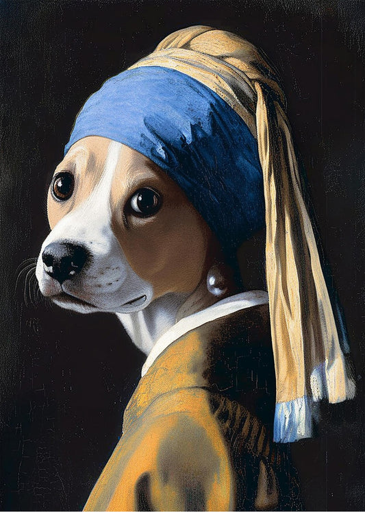 Cuadro ​La joven de la perla - Beagle