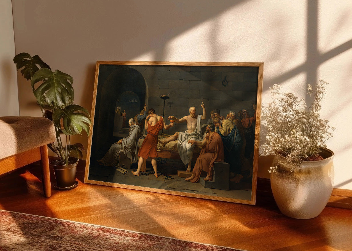 Cuadro ​La muerte de Sócrates (Jacques-Louis David)