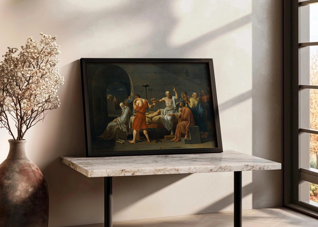 Cuadro ​La muerte de Sócrates (Jacques-Louis David)