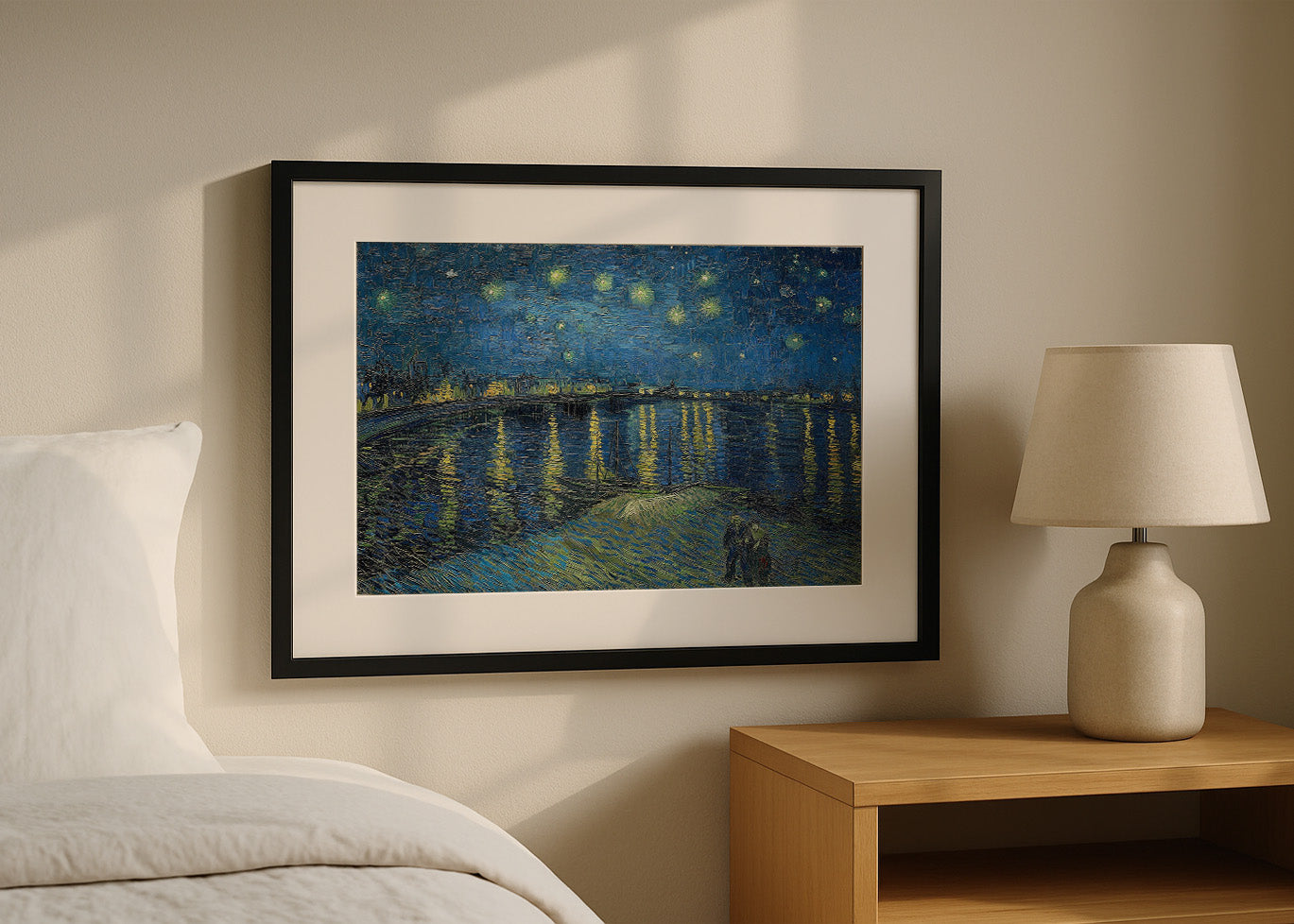 Cuadro ​La noche estrellada sobre Ródano (Van Gogh)