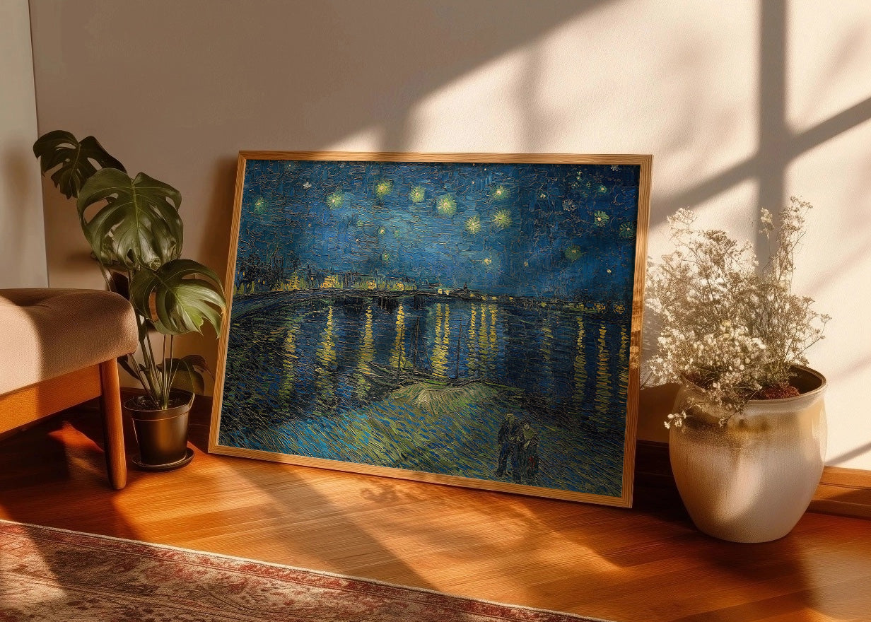 Cuadro ​La noche estrellada sobre Ródano (Van Gogh)