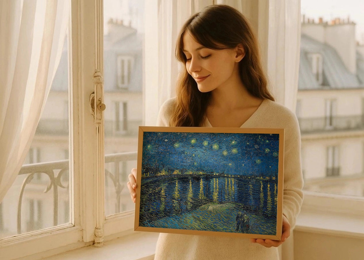 Cuadro ​La noche estrellada sobre Ródano (Van Gogh)