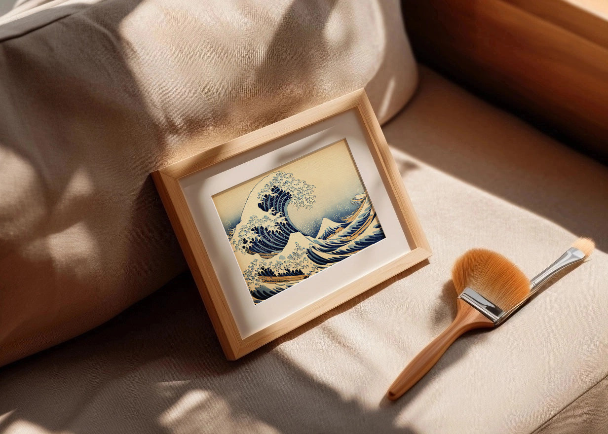 Cuadro ​La ola ocre de Kanagawa