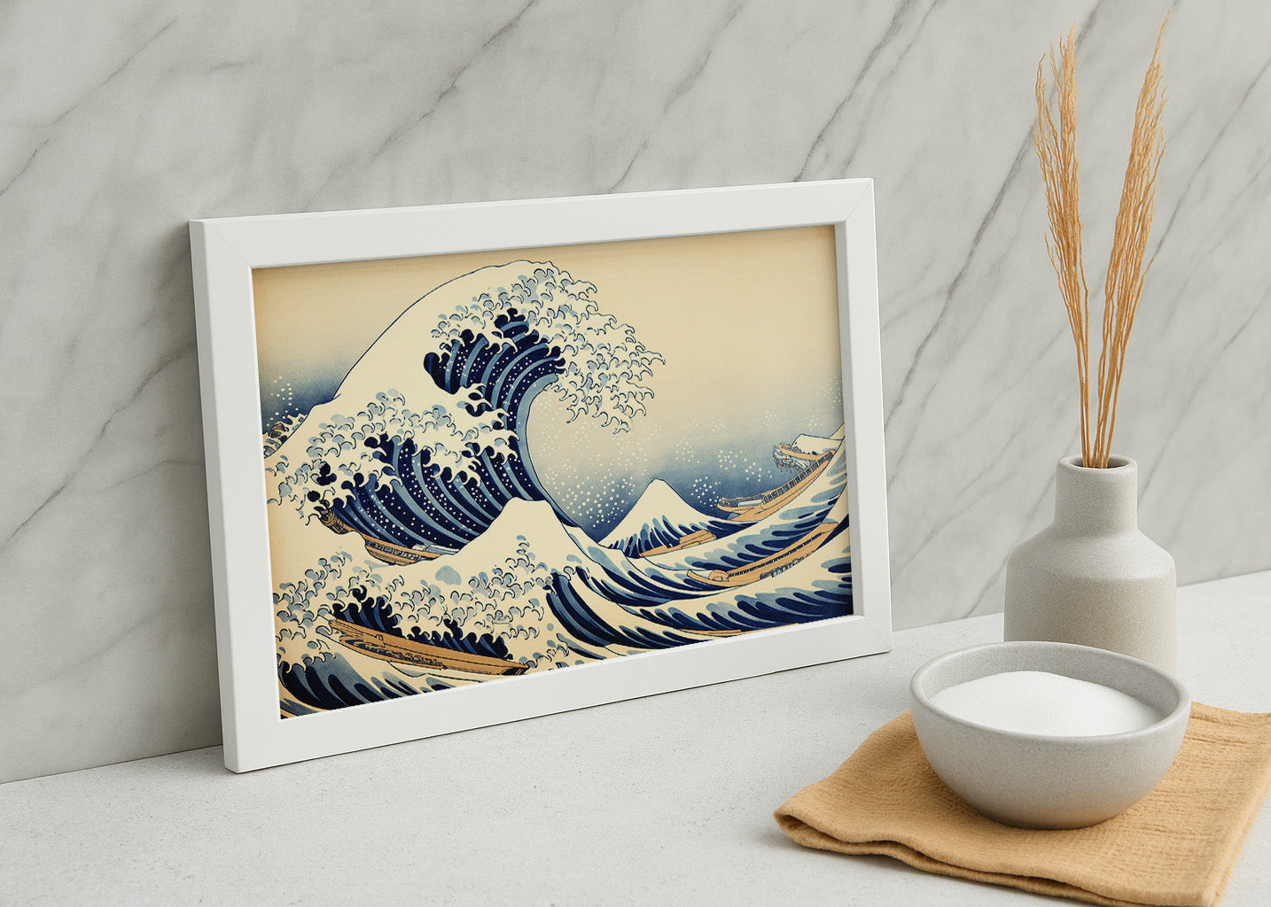 Cuadro ​La ola ocre de Kanagawa