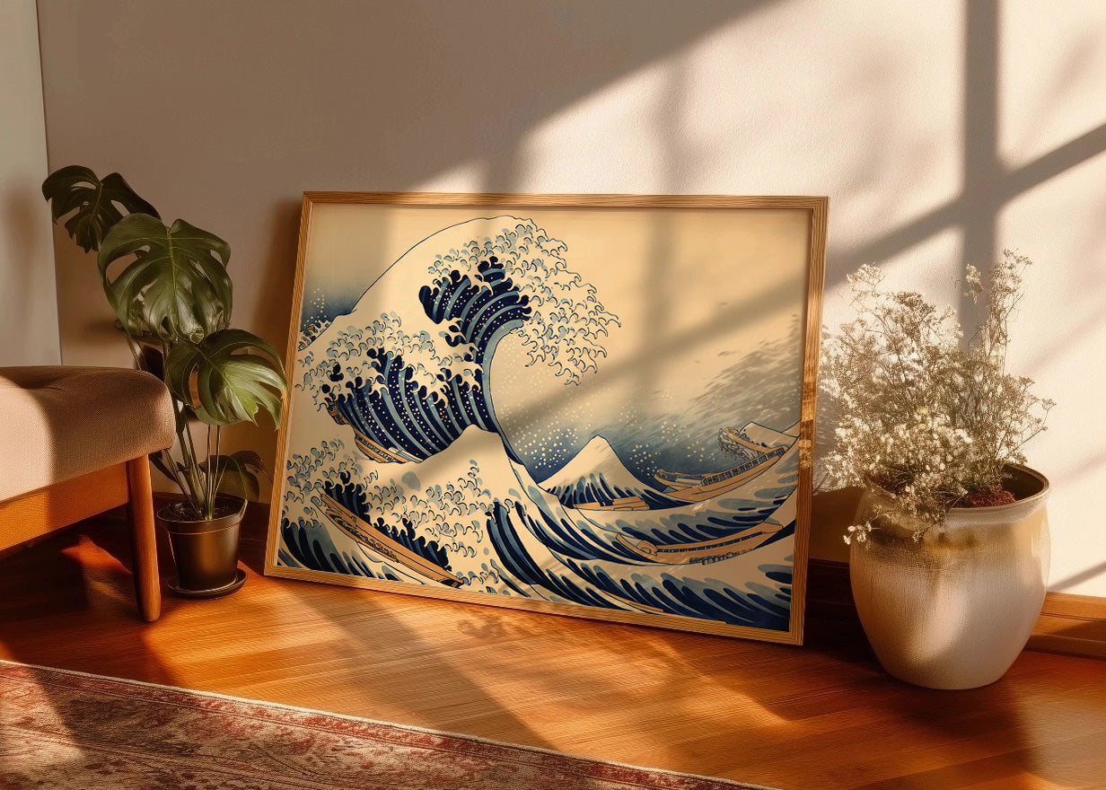 Cuadro ​La ola ocre de Kanagawa