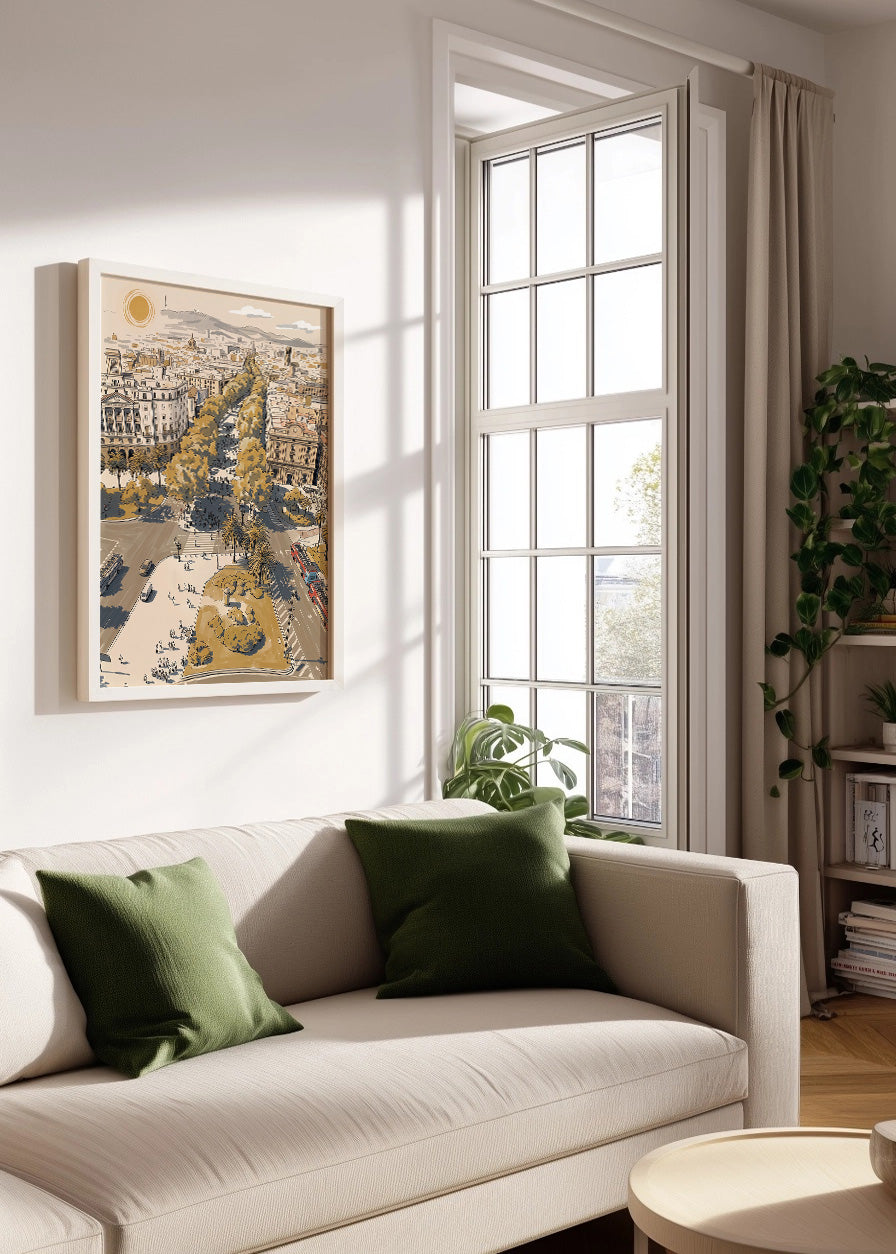 Cuadro Las Ramblas - New Beige
