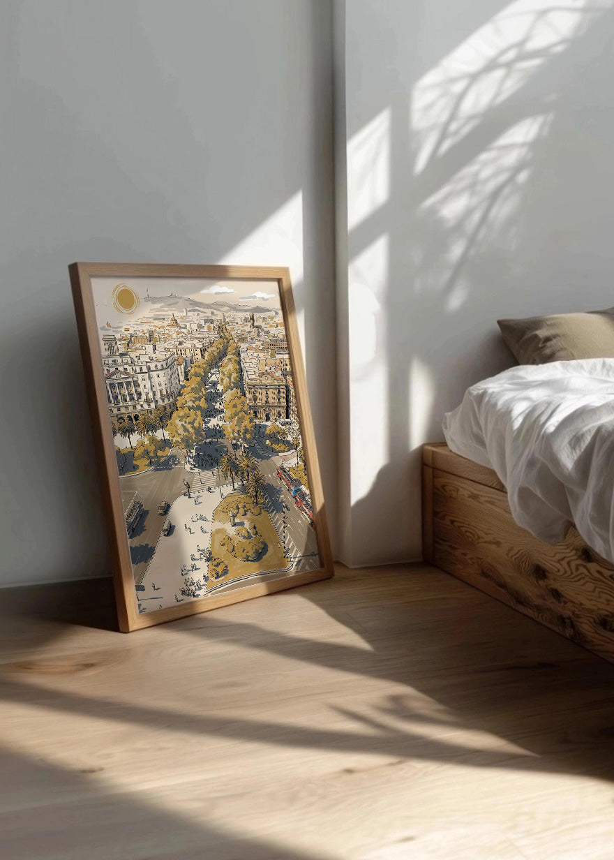 Cuadro Las Ramblas - New Beige