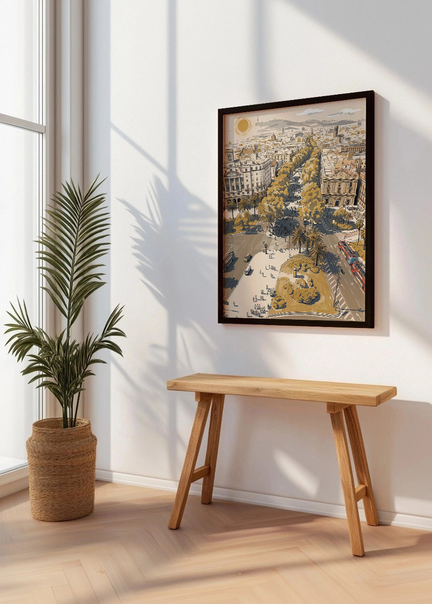 Cuadro Las Ramblas - New Beige