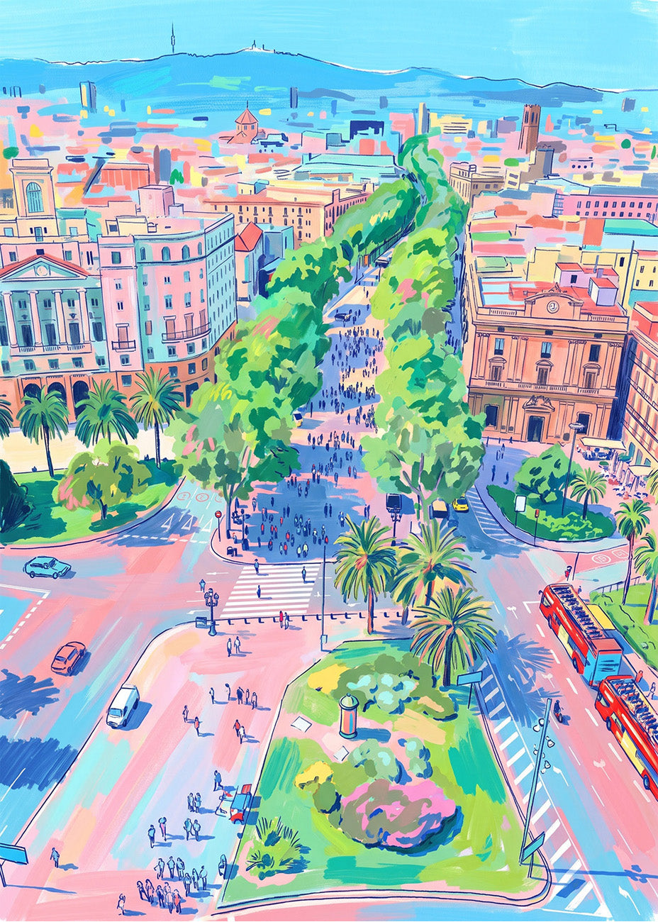 Cuadro Las Ramblas de Barcelona - Soft