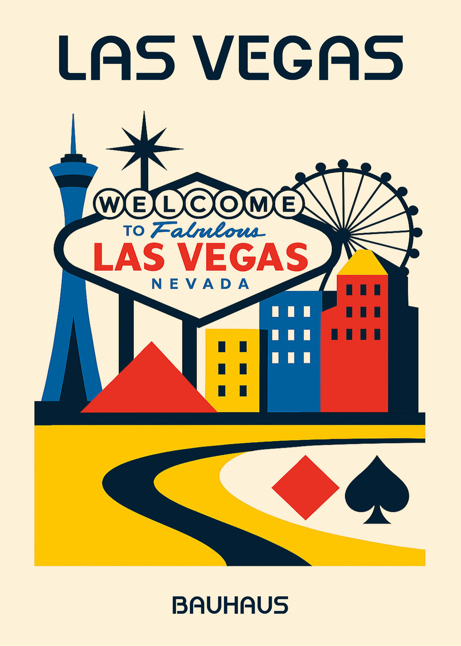 Cuadro Las Vegas Poster Bauhaus