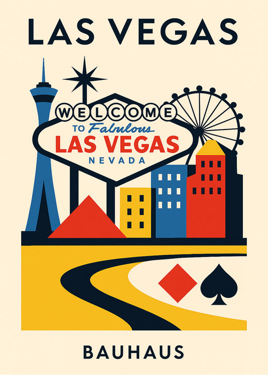 Cuadro Las Vegas Poster Bauhaus