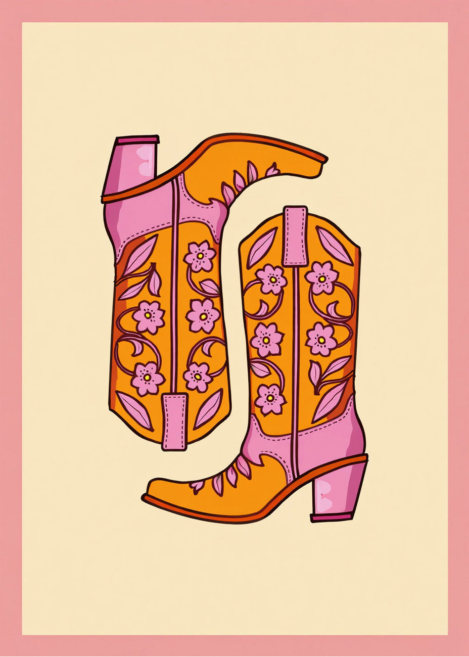 Cuadro Las botas cowgirl